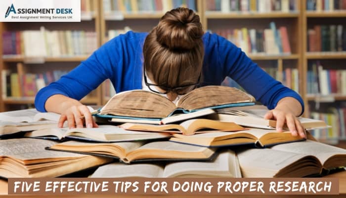 Tips for doing proper research
